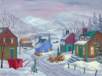 H.G. - After Dinner Sleigh Ride, acrylique 30 x 40